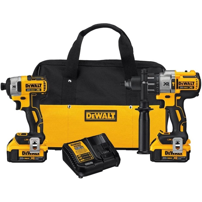 Dewalt DCK299M2 20V Max Li-Ion Bl Prem Hd/Impact Combo