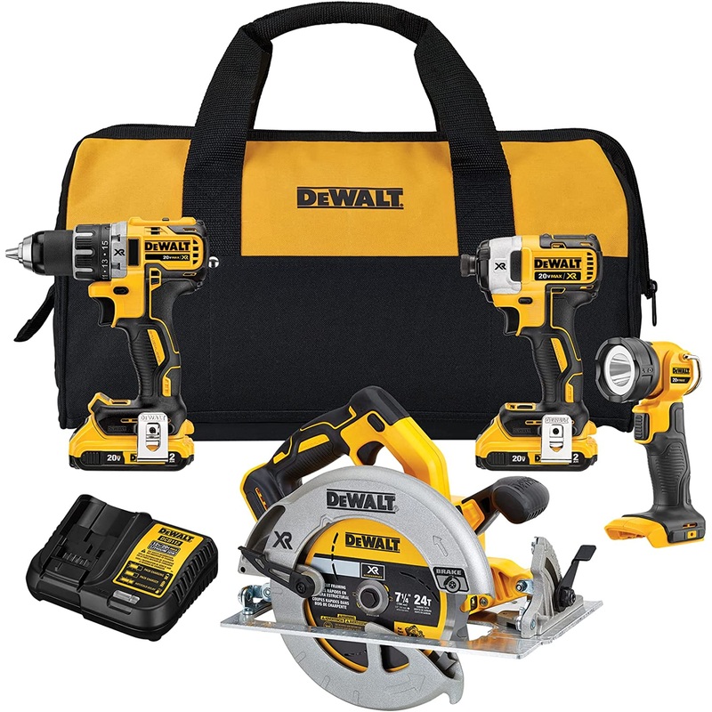 Dewalt DCK483D2 20V Max* Xr Brushless 4-Tool Combo Kit