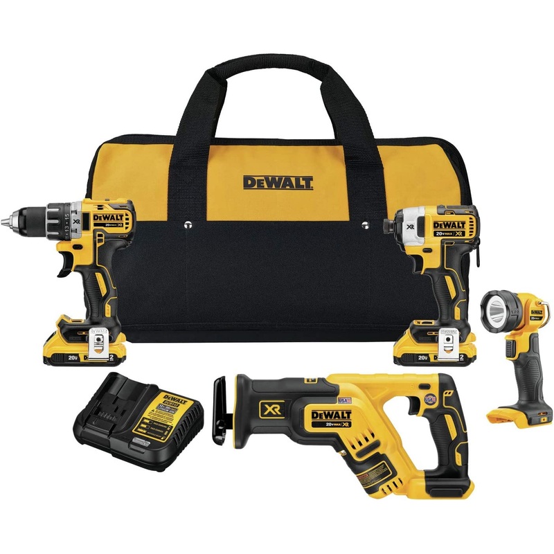 Dewalt DCK484D2 20V Max* Xr 4-Tool Compact Combo Kit