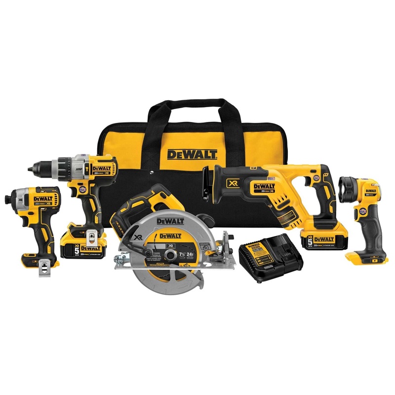Dewalt DCK594P2 20V Max* Xr 5-Tool Combo Kit