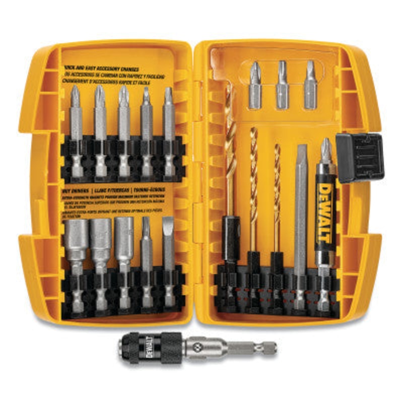 Dewalt DW2503 20-Piece Rapid Load Toughcase+ Accessory Sets