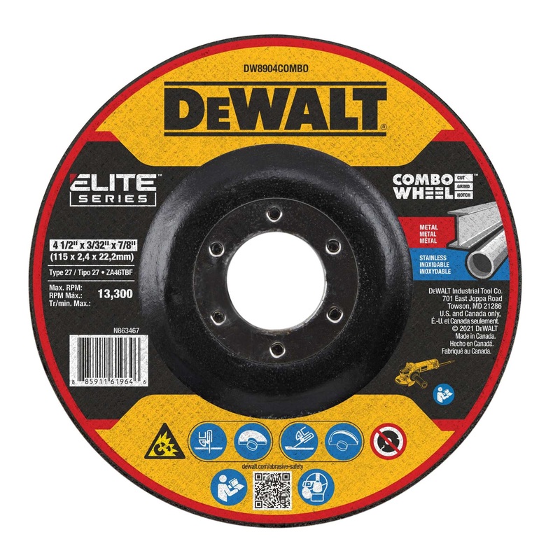 Dewalt DW8904COMBO  Elite Series Combo Wheel