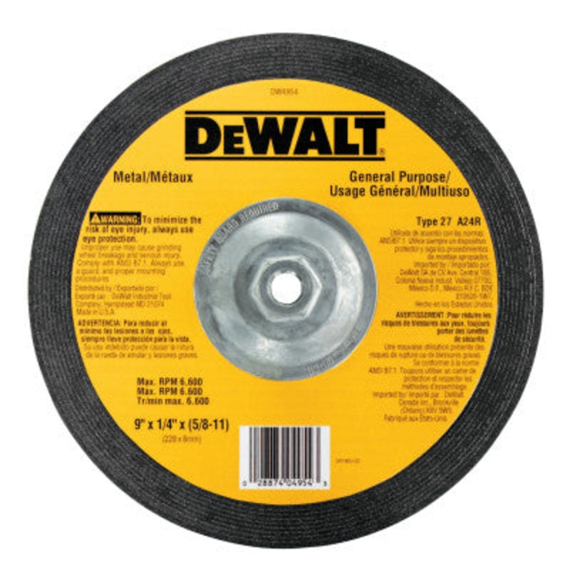 Dewalt DW4954 9"X1/4"X5/8-11 Fast Cut (1 Ea)