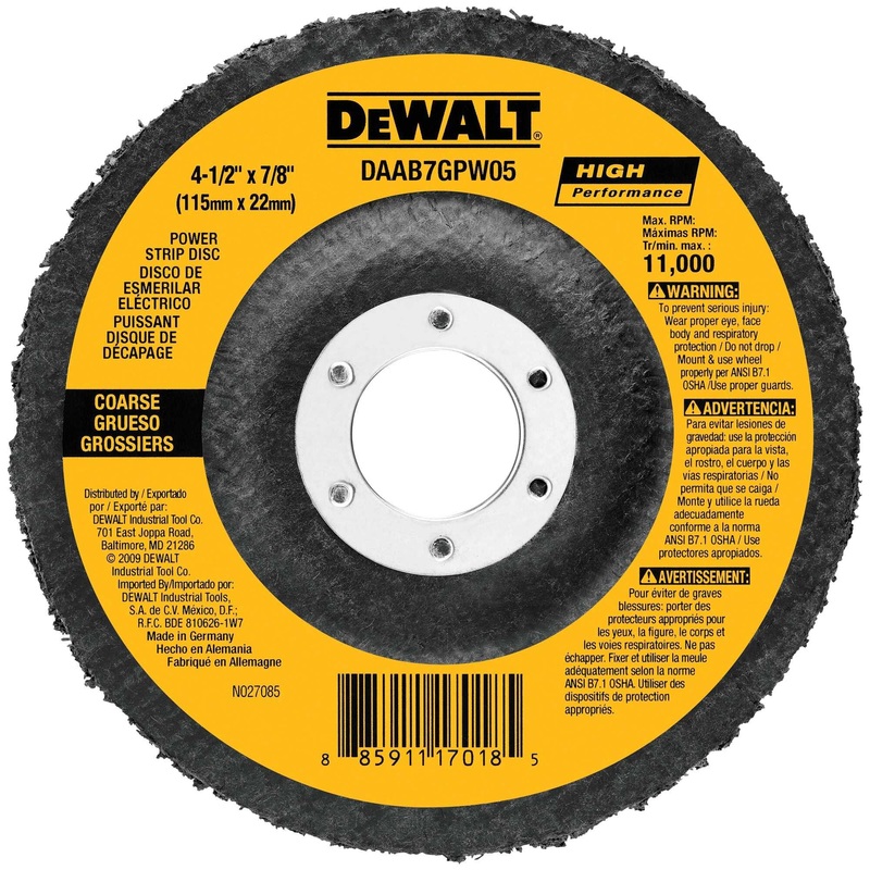 Dewalt DAAH7GPW05 4-1/2" X 7/8" Power Wheel Non-Woven Flap Disc
