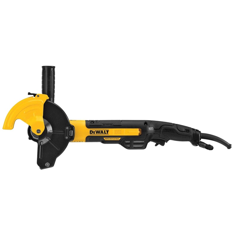 Dewalt DWE46266N 5 In. / 6 In. Brushless Small Angle Grinder, Rat Tail, With Adjustable Cut-Off Guard, Kickback Brake, No Lock