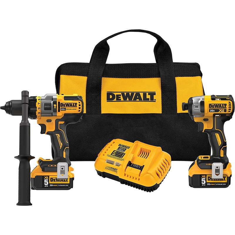 Dewalt DCK2100P2 20V Max* Brushless Cordless 2-Tool Kit Including Hammer Drill/Driver With Flexvolt Advantage
