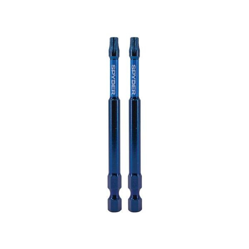Spyder 19059 TORX 1/4-in x 3-1/2-in T25 Impact Driver Bit 2 Piece