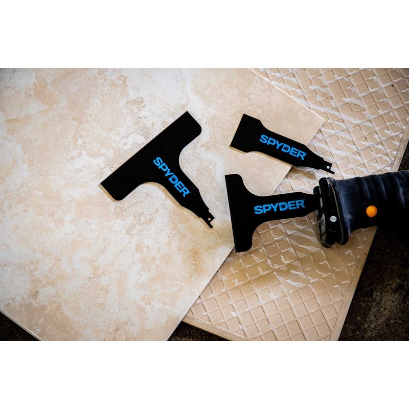 Spyder 243 Scraping Tool Attachment For Reciprocating Saws, Blade, Multi-Pack Of 2", 4" And 6"