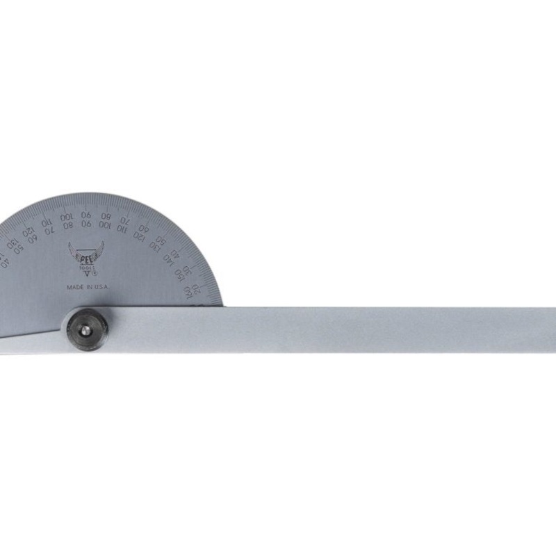 PEC Tools 5180 6 Protractor, Semi-Circle