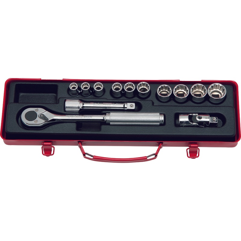 1/2 Sq. Dr. 13 Piece 12-Point Metric Socket set  10-24mm
