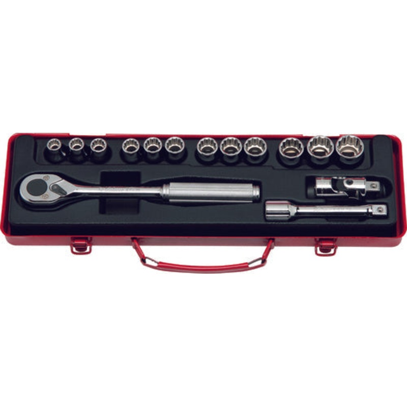 1/2 Sq. Dr. 15 Piece 12-Point Metric Socket set  10-22mm