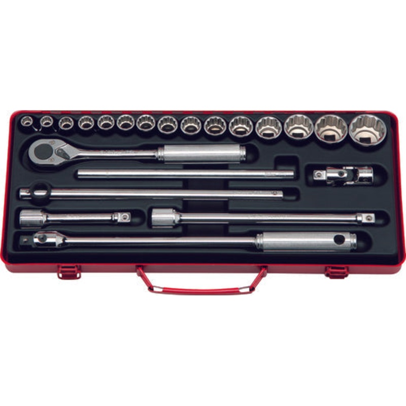 1/2 Sq. Dr. 22 Piece 12-Point SAE Socket set  3/8-1.1/4"