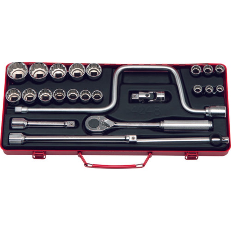 1/2 Sq. Dr. 24 Piece 12-Point Metric Socket set  10-32mm