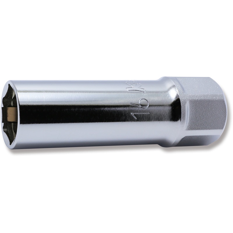 1/2 Sq. Dr. 6-Point Clip Type Spark Plug Socket  16mm