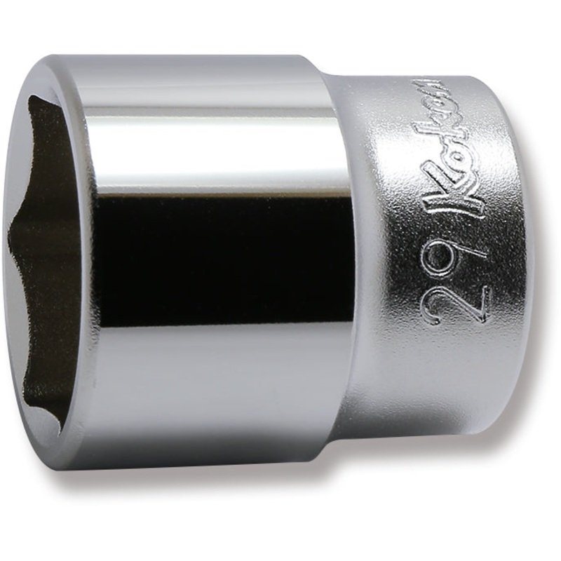 1/2 Sq. Dr. Chrome 6 Point Metric Socket  29mm