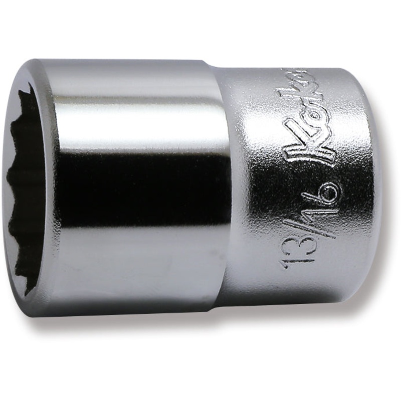 1/2 Sq. Dr. Chrome SAE 12 Point Socket  13/16"