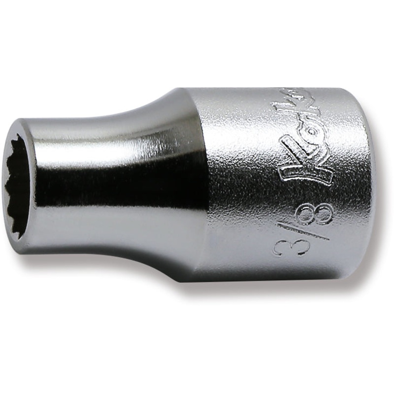 1/2 Sq. Dr. Chrome SAE 12 Point Socket  3/8"