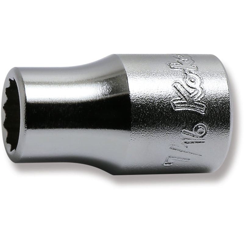 1/2 Sq. Dr. Chrome SAE 12 Point Socket  7/16"