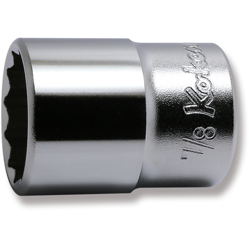 1/2 Sq. Dr. Chrome SAE 12 Point Socket  7/8"