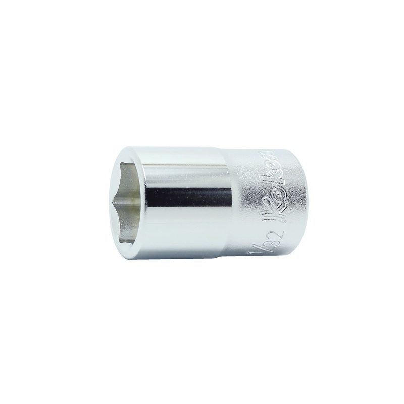 1/2 Sq. Dr. Chrome SAE 6 Point Socket  1"