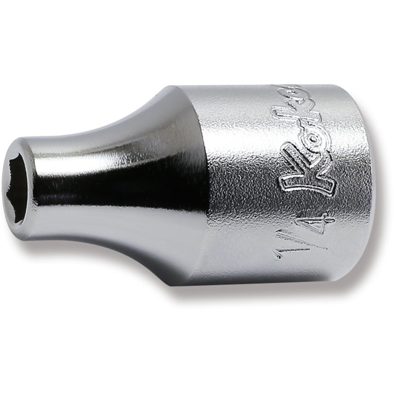 1/2 Sq. Dr. Chrome SAE 6 Point Socket  1/4"