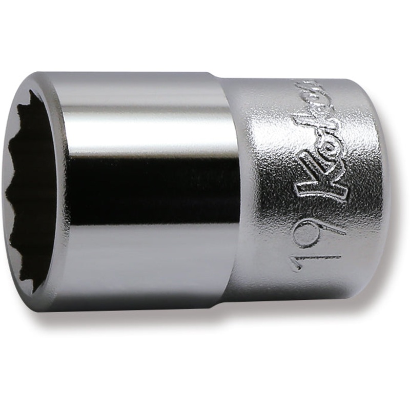1/2 Sq. Dr. Chrome Metric 12 Point Socket  19mm