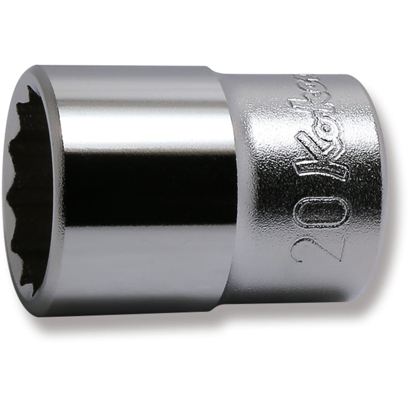 1/2 Sq. Dr. Chrome Metric 12 Point Socket  20mm