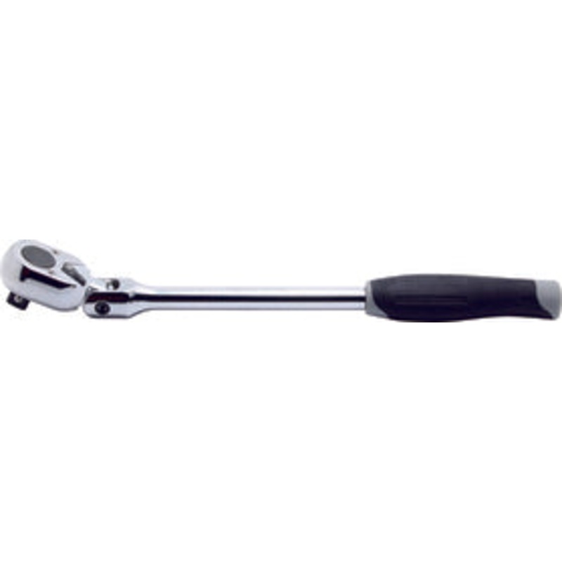 1/2 Sq. Dr. Ratchet Handle  24 teeth Flexible Head Length 330mm  Plastic Handle
