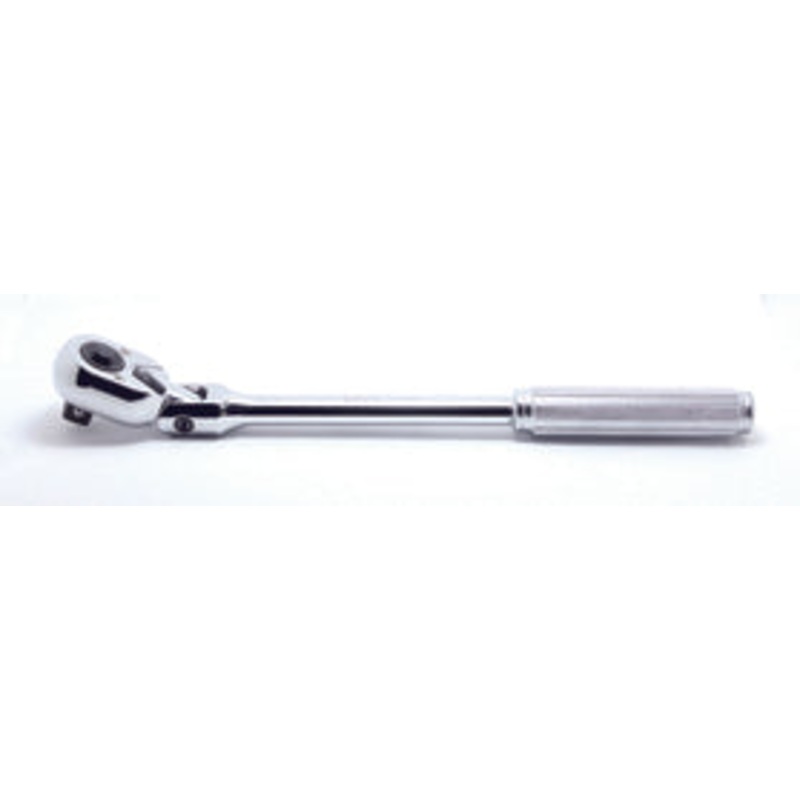 1/2 Sq. Dr. Ratchet Handle  24 teeth Flexible Head Length 330mm Push Button Metal Handle
