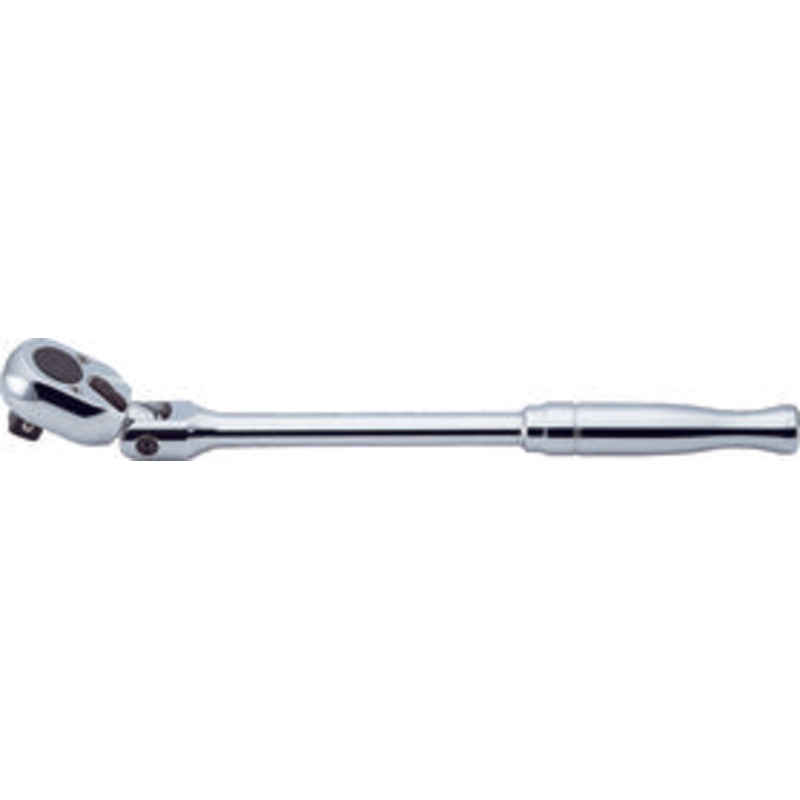 1/2 Sq. Dr. Ratchet Handle  24 teeth Flexible Head Length 330mm Push Button Polished Handle