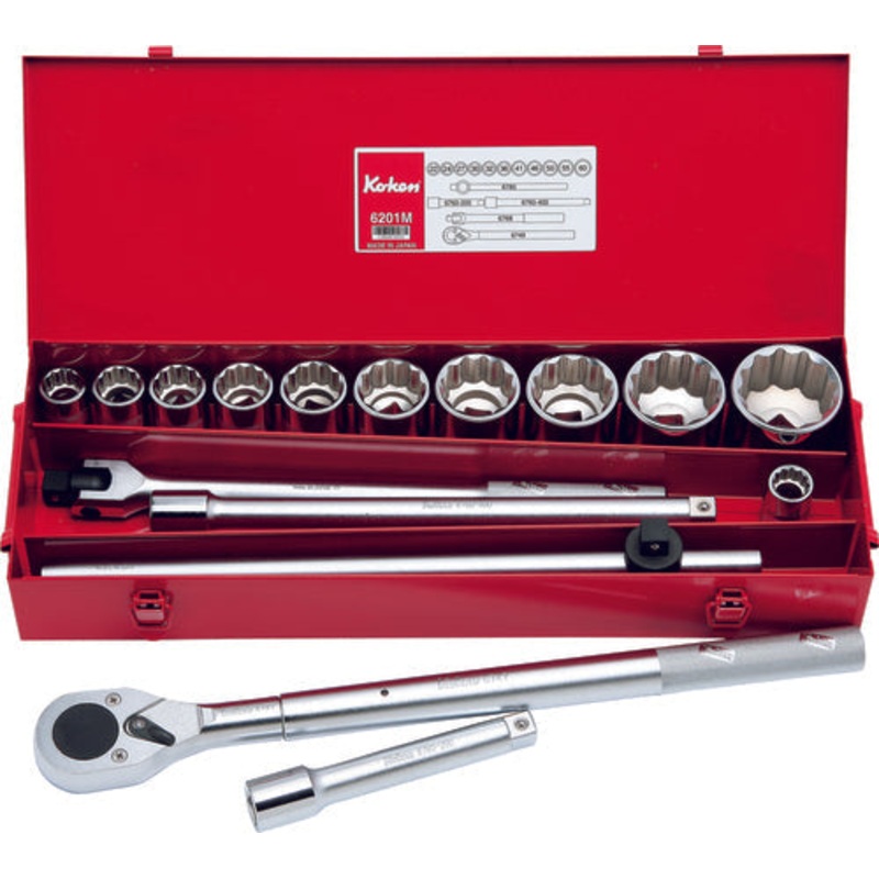 3/4 Sq. Dr. 18 Piece 12-Point SAE Socket Set  7/8-2"