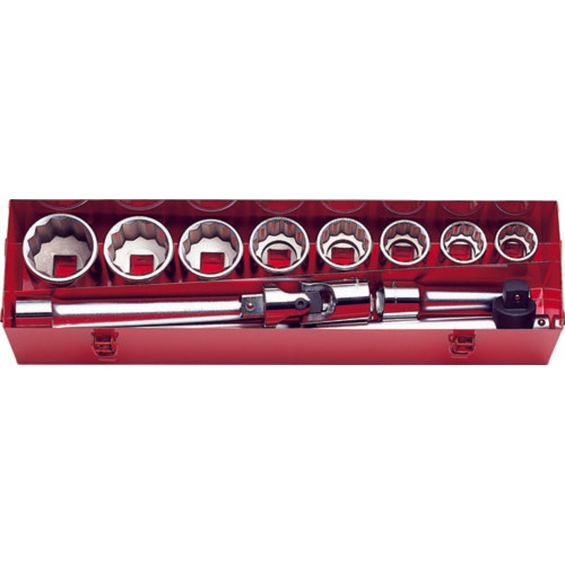 1 Sq. Dr. 12-Piece 12-Point SAE Socket Set  1.7/16-2.1/2"