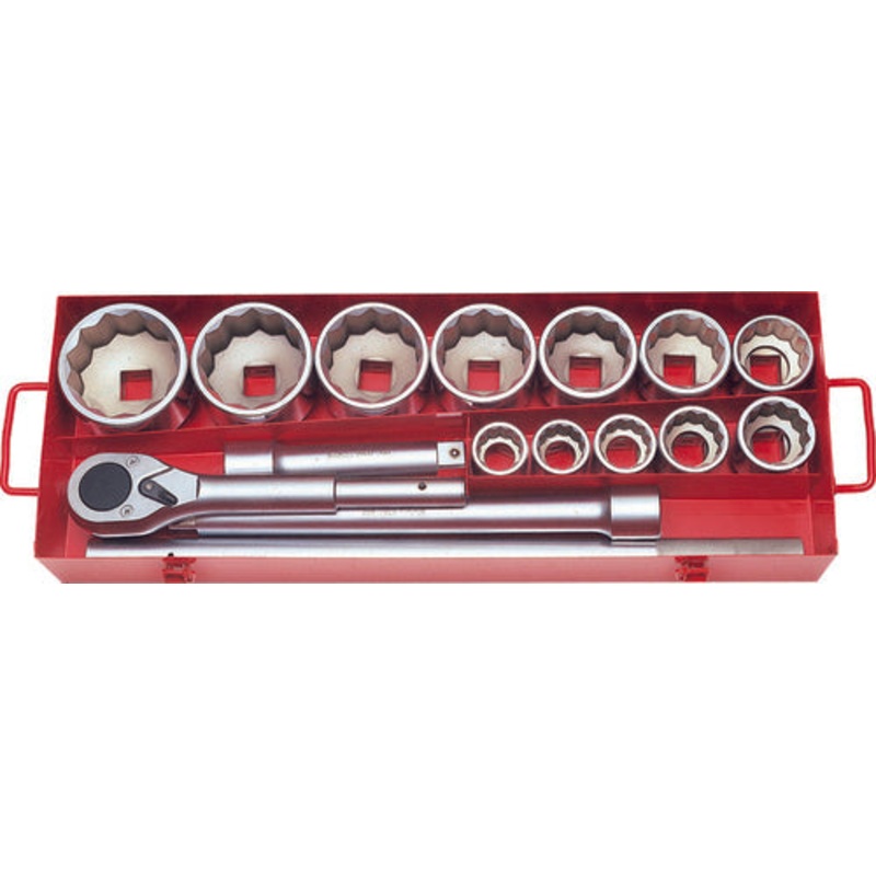 1 Sq. Dr. 15 Piece 12-Point Metric Socket Set  32-80mm