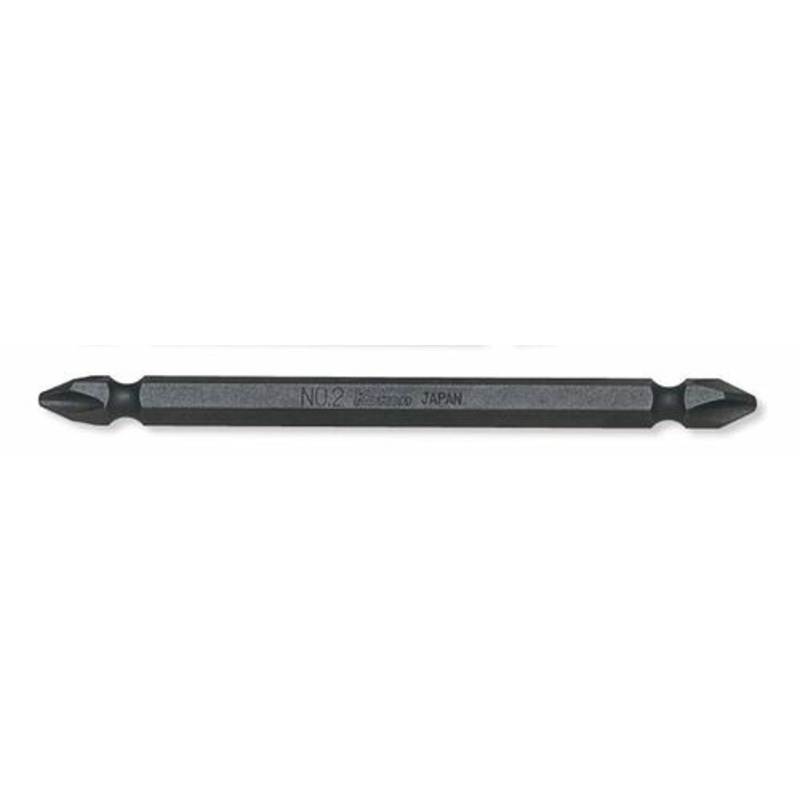 1/4 Hex Dr. Double Ended Bit  PH2  Length 100mm Magnetized
