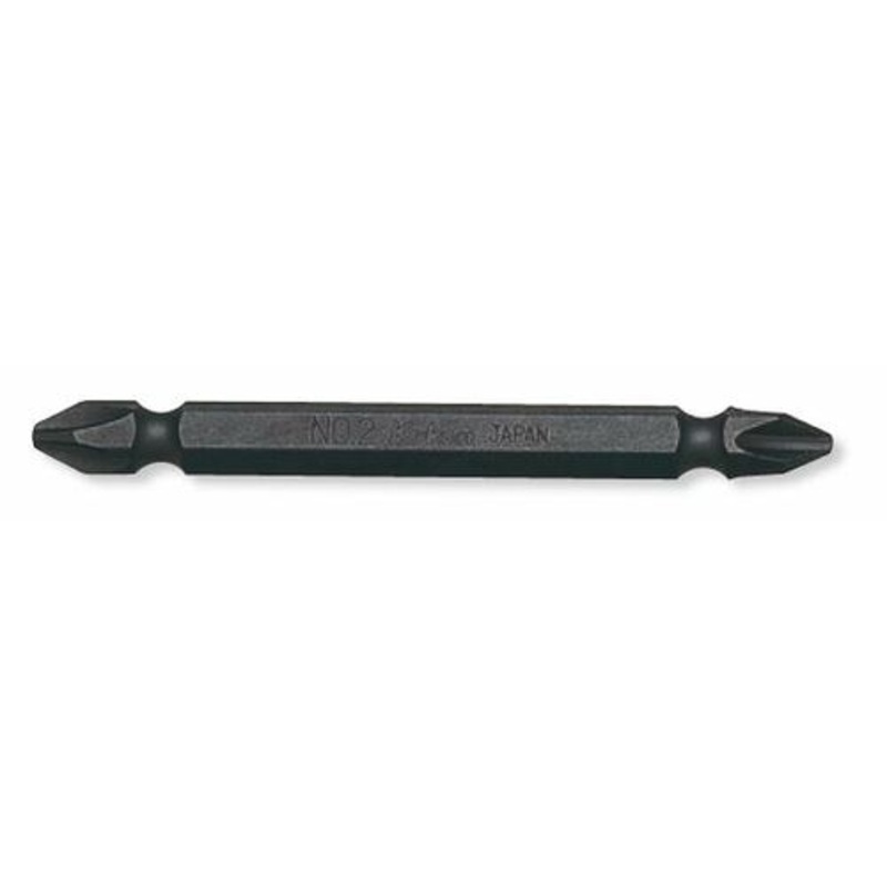 1/4 Hex Dr. Double Ended Bit  PH2  Length 75mm Magnetized