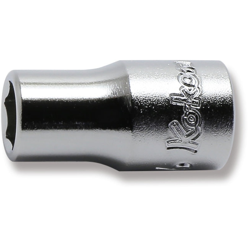 1/4 Sq. Dr. 6 point chrome Metric Socket  6mm