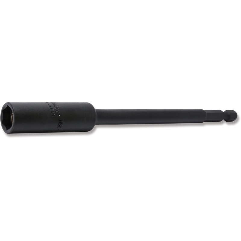 10mm 1/4 Hex Dr. Slide Magnet 6-Point Nut Setter, 150mm Length