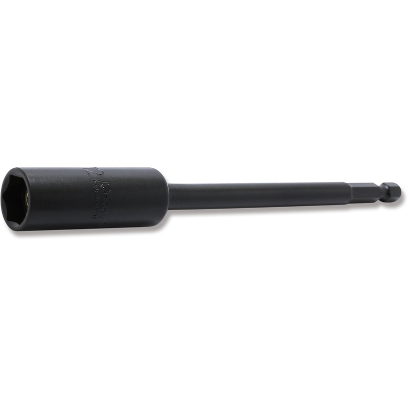 12mm 1/4 Hex Dr. Slide Magnet 6-Point Nut Setter, 150mm Length