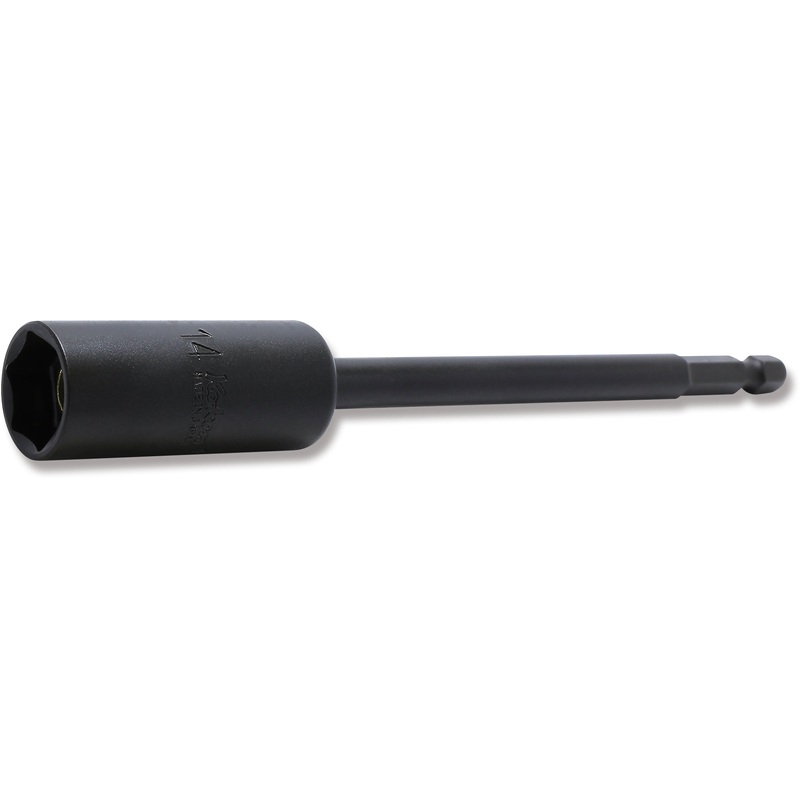 14mm 1/4 Hex Dr. Slide Magnet 6-Point Nut Setter, 150mm Length