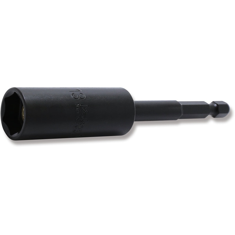 1/4 Hex Dr. Nut Setter  13mm 6 point Length 100mm Slide Magnet