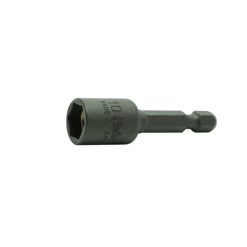 1/4 Hex Dr. Nut Setter  8mm 6 point Length 50mm Magnet