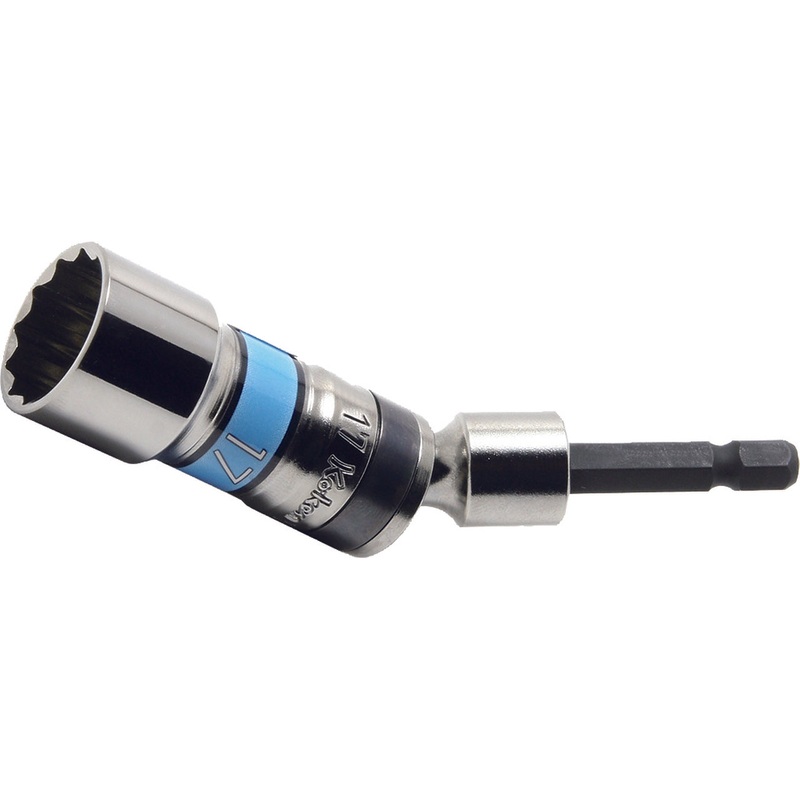1/4 Hex Dr. Universal Long Socket  13mm 12 point 100mm