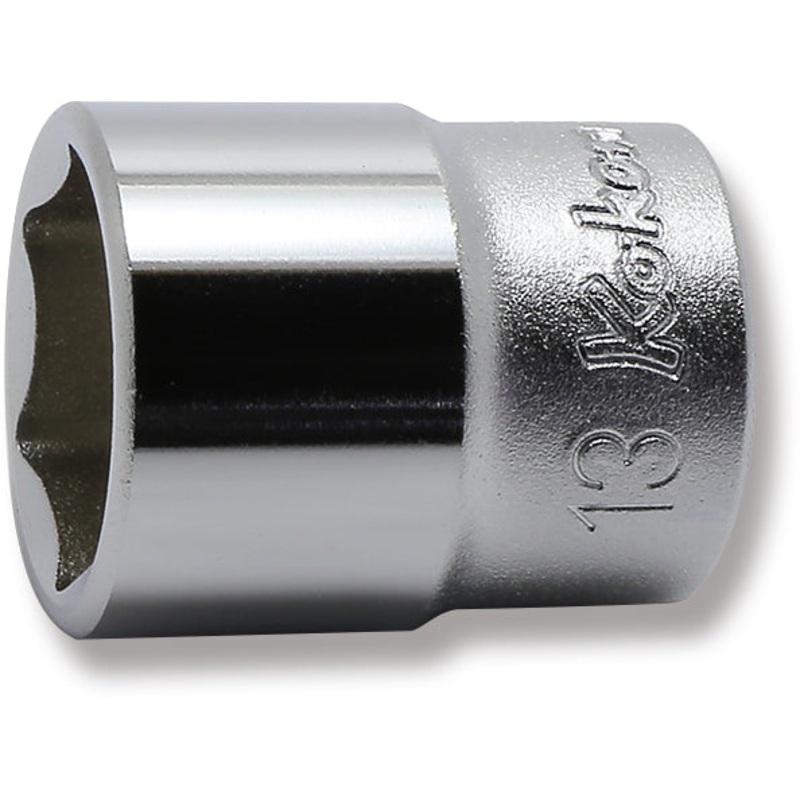 1/4 Sq. Dr. 6 point chrome Metric Socket  13mm