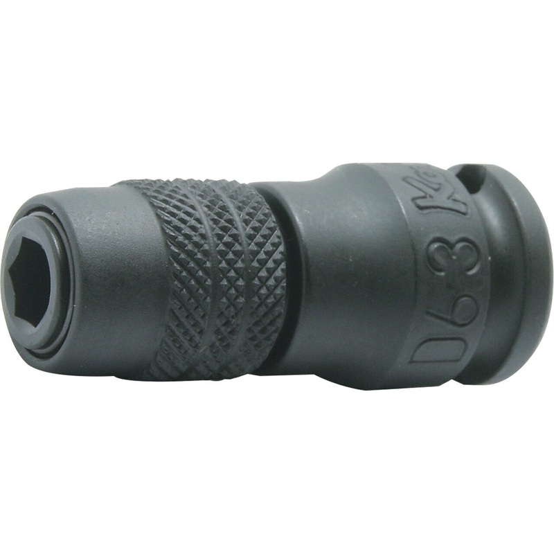 3/8 Sq. Dr. Adaptor  1/4 For 1/4H Bit Length 45mm Locking Quick release