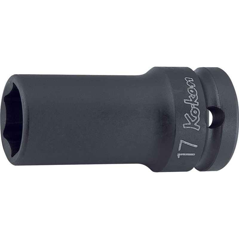 1/2 Sq. Dr. Socket  15mm 6 point Length 60mm Thin walled
