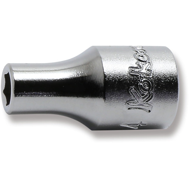 1/4 Sq. Dr. 6 point chrome Metric Socket  4mm