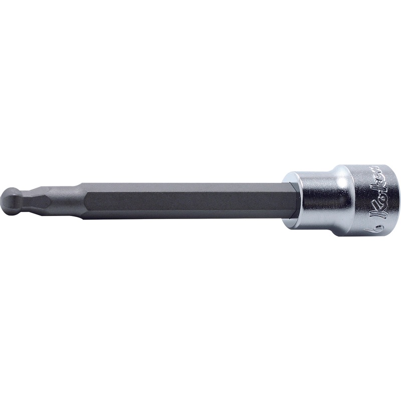 3/8 Sq. Dr. Bit Socket  6mm Ballpoint Hex Length 100mm