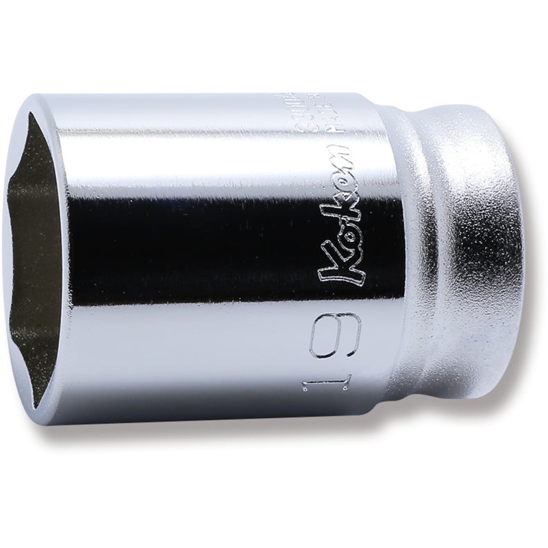 3/8 Sq. Dr. Z-series Metric Semi-Deep 6 point Chrome Socket  - 19mm