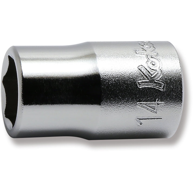 1/2 Sq. Dr. Chrome 6 Point Metric Socket  14mm