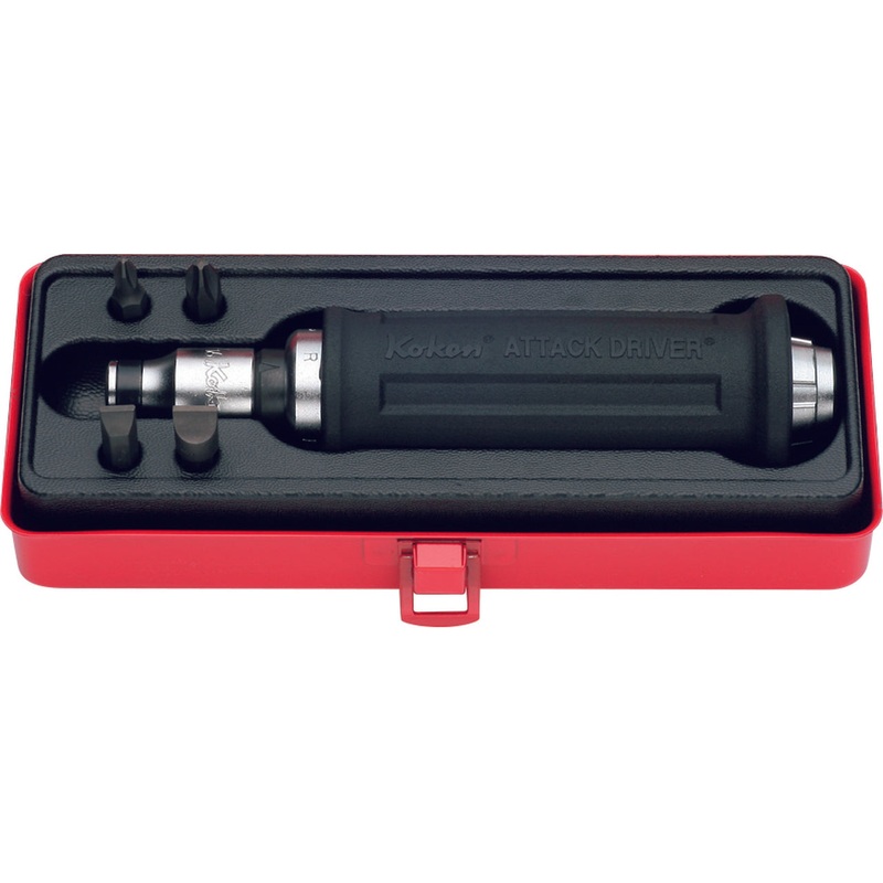 1/2 Sq. Dr. Attack Driver Set     Rubber Grip 6 pieces